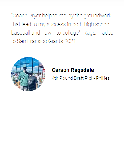 Carson Ragsdale, MLB Pitcher. Testimonial