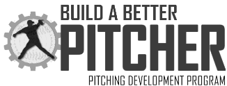 BuildaBetterPitcher.com Logo v1 10-2024 GREYSCALE